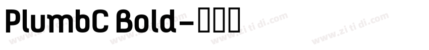 PlumbC Bold字体转换